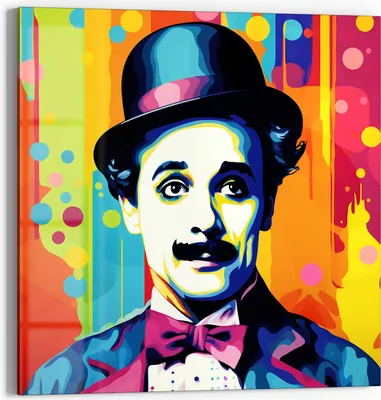 Produktbild von DEQOART Glasbild Echtglas 50x50 cm 'Theaterzauber' Wandbild Bild modern Deko