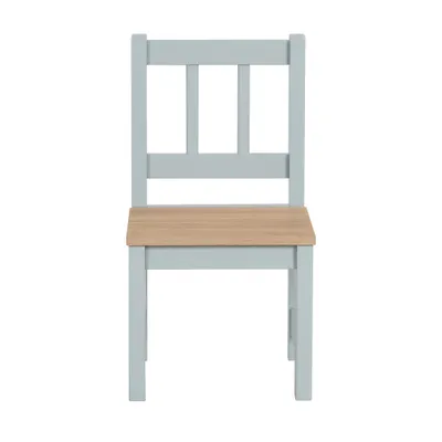 Produktbild von roba Kindersitzgruppe 'Woody' - 2 Kinderstühle & 1 Tisch - Sitzgarnitur / Sitzmöbel für Kinder in Holzdekor & Taupe