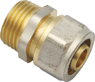 Produktbild von Pipetec Schraubfitting Übergang Kupplung 16x2 mm 1/2 Zoll AG Verbundrohr