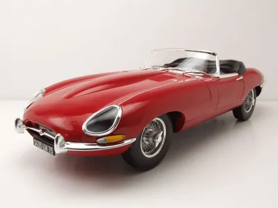 Produktbild von Jaguar E-Type Cabrio 1962 rot Modellauto 1:12 Norev