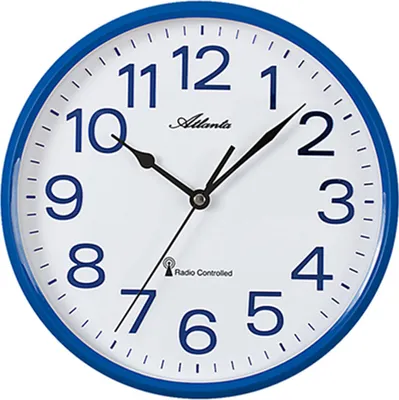 Produktbild von Atlanta Wanduhr, Funk, Ø 25,5 cm, 4378-5