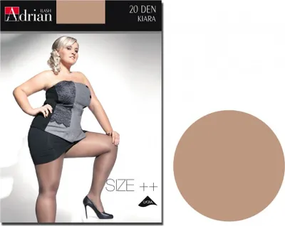 Produktbild von Strumpfhose Kiara Adrian 20 den size plus 6 Natürlich
