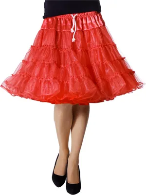 Produktbild von Max Bersinger 835-43-912, Karnevalskostüm-Petticoat, Erwachsener, Weiblich, Rot, 1 Stück(e)