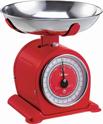 Produktbild von Ardes AR1PA3M Mechanische Küchenwaage 5kg Rot mit Edelstahlschüssel