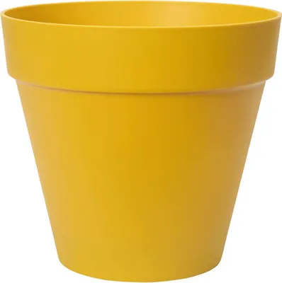 Produktbild von elho® Loft Pflanzkübel Urban 40 Ockergelb mit Rollen Ø 39 cm - Kunststoff