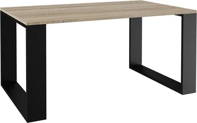Produktbild von VBChome Kaffeetisch 90 x 58 x 50 cm Eiche Sonoma - Schwarz Couchtisch Wohnzimmertisch Teetisch Beistelltisch Sofatisch Modern Wohnzimmer Büro Eiche Sonoma - Schwarz