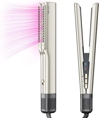 Produktbild von PARWIN PRO BEAUTY Air Haarglätter, Ionen Air Glätteisen 1200W 160 ℃ Champagnersilber