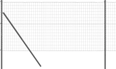 Image de vidaXL Clôture de sécurité européenne à fixer au sol, 10 x 1,4 m, acier revêtu de PVC