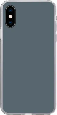 Produktbild von MuchoWow® Handyhülle Schutzhülle Hülle für Telefoonhoesje iPhone X Farben - Blau - Innen Silikon Softcase Handy Hülle - Handyhülle