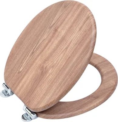 Produktbild von SINOBATH WC-Sitz Toilettensitz mit Absenkautomatik und MDF-Holzkern(1-St), Toilettendeckel maximale Belastung der Klobrille 200 kg