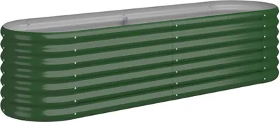 Zdjęcie produktu dla Podwyższone łóżko Stal malowana proszkowo 152x40x36 cm Zielony
