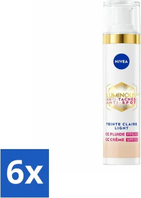 Produktbild von NIVEA - Cellular LUMINOUS 630 CC Cream Light - Getönte Tagescreme - Gegen Pigmentflecken - LSF 30 - 40 ml - Vorteilspack - 6 Stücke