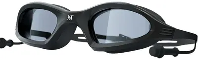 Produktbild von Schwimmbrille, Anti-Beschlag-Beschichtung, Bequeme Passform, Schwarz mit Ohrstöpsel