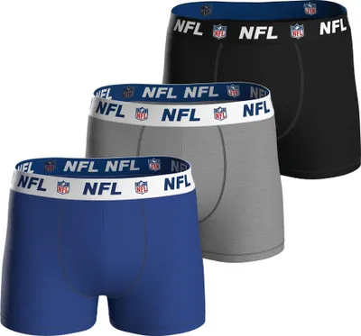 Produktbild von Huddle Herren Boxer NFL Shield 3-Pack BLU/MGR/BLK - Größe M