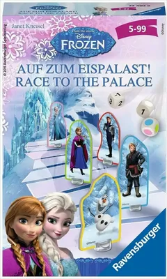 Produktbild von Ravensburger Mitbringspiel Laufspiel Disney Frozen Auf zum Eispalast 23402