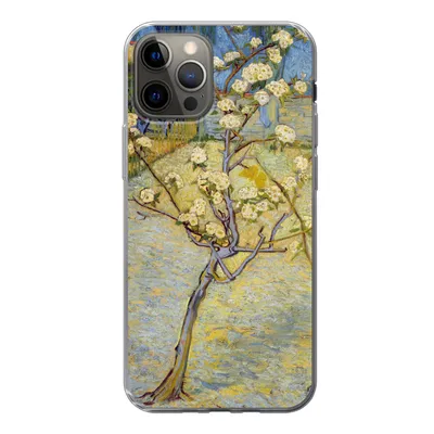 Produktbild von MuchoWow® Handyhülle Schutzhülle Hülle für iPhone 12 Pro Blühender Birnbaum - Vincent van Gogh Silikon Softcase Handy Hülle - Abdeckung