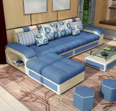 Zdjęcie produktu dla Stoff Ecksofa L-Form Eck Polstersofa Sitz Design Couch Sofas Wohnlandschaft Sofa