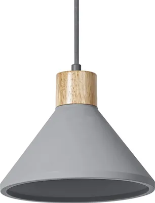 Produktbild von OSRAM DECOR Concrete Wood Beton-Hängeleuchte, 220 mm, in Dunkelgrau, mit Gehäuse aus Metall und Beton, für Beleuchtungen in Innenräumen, flexible Leuchtkörper-Wahl dank E27 Fassung