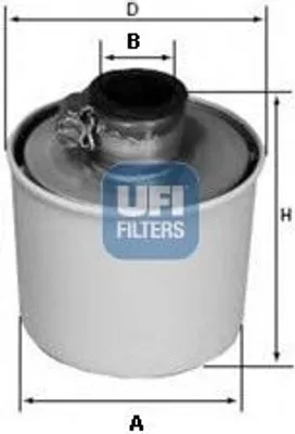 Produktbild von Luftfilter UFI 27.188.00 für VOLVO F 12 Filtereinsatz