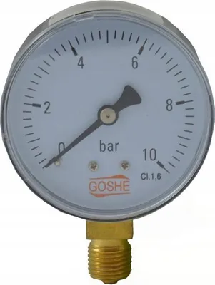 Obrázok produktu pre Radiálny tlakomer 63 mm 0-6 bar 1/4 x 1,5