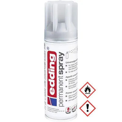 Obrázok produktu pre Edding Permanent Spray krycí univerzálny základný náter v sivej farbe 200ml