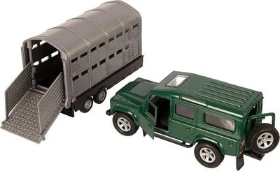 Produktbild von 4x4-Spielzeugauto mit offenen Türen - 1:43-Skalenmodell - Grün oder Rot