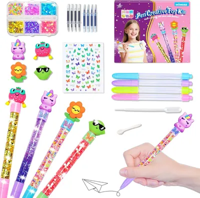 Produktbild von Stiftwerkstatt, Geschenk für Mädchen im Alter von 6, 7 und 8 Jahren, Kreatives Stiftatelier für Kinder, Geschenkidee für Mädchen im Alter von 9 und 10 Jahren