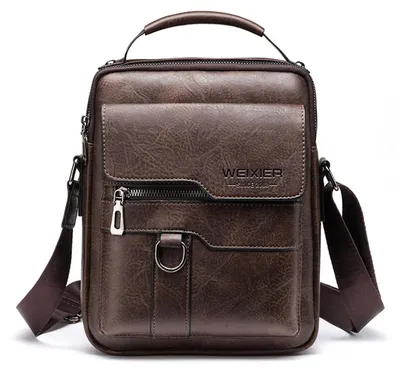 Produktbild von Umhängetaschen für Herren, Leder, Vintage, Schultertasche, Crossbody Business, S