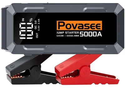 Obrázok produktu pre Powerbank Starthilfe 5000A pre vozidlá s 12V batériou, s LCD displejom a USB portom
