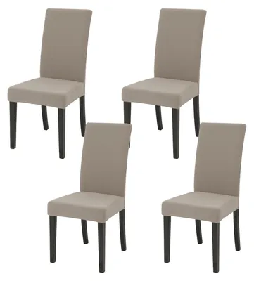 Produktbild von Set mit 4 abnehmbaren Sitzbezügen für Esszimmerstühle