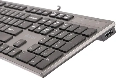 Productafbeelding van A4Tech KV-300H toetsenbord, USB, QWERTY, zwart/grijs