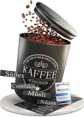 Image de Boîtes hermétiques pour café et sucre, 1 kg, robustes