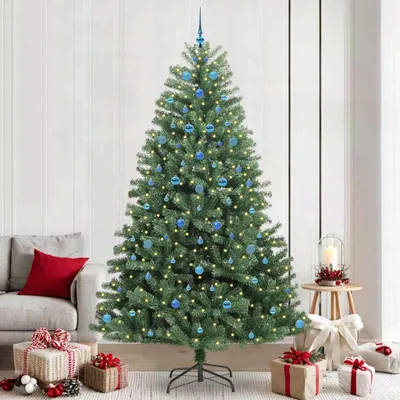 Image de Maison Exclusive - Sapin de Noël artificiel pliable, vert, 240 cm