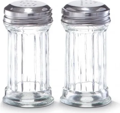 Produktbild von Zeller Salz-/ Pfefferstreuer-Set, 2-tlg., Glas Ø5x9,5