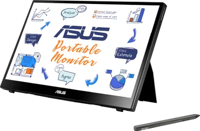 Produktbild von ASUS MB14AHD, 35,6 cm (14"), 1920 x 1080 Pixel, Full HD, LCD, 5 ms, Schwarz