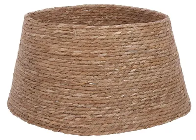 Produktbild von Mica Decorations Weihnachtsbaumrock H26 x D50 cm – Weihnachtsbaumkorb – Braun – geflochtenes Seegras