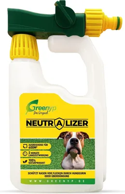 Produktbild von Greenyp Neutralizer I Urin neutralisieren dank Effektive Mikroorganismen I 100% organischer Bodenaktivator für Rasen I Kanister mit 12g für 600m2