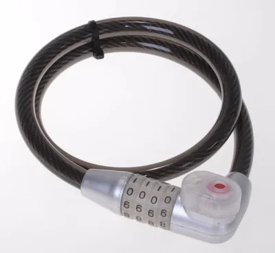 Immagine prodotto di Lucchetto a spirale, cavo d'acciaio 80/12 con luce