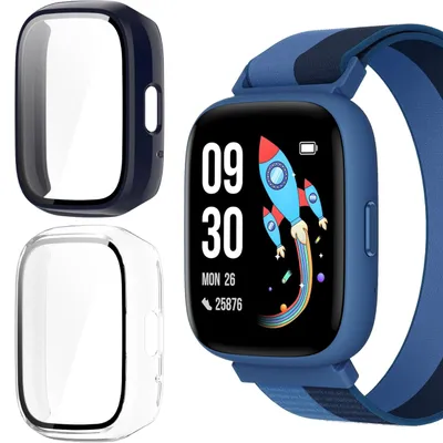Zdjęcie produktu dla Etui ochronne Lamshaw, kompatybilne z inteligentnym zegarkiem biggerfive Brave 2 o przekątnej 1,8 cala, wykonane z twardego materiału