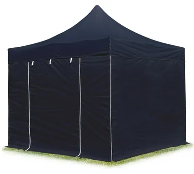 Immagine prodotto di TOOLPORT 3x3m gazebo pieghevole con laterali, PREMIUM acciaio, nero