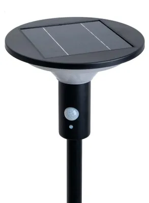 Zdjęcie produktu dla Lampa solarna LED, metal, IP44, czarna, wys. 139 cm