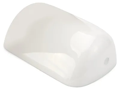 Ersatzglaskappe für Bankerlampen, weiß, 22,5x7x13 cm