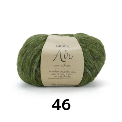 Produktbild von DROPS Air mix (50g/150m) 46 dunkles oliv