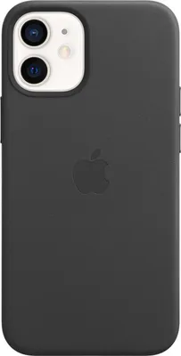 Produktbild von Apple iPhone 12 Mini Hülle - Echtleder - Hard Case, Backcover - Schwarz
