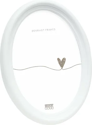 Produktbild von Deknudt Fotorahmen S100F1 Oval 10x15 cm Weiß