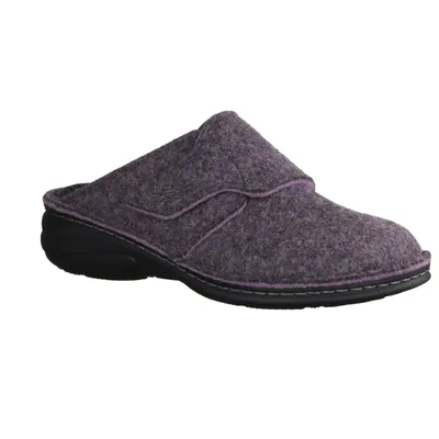 Produktbild von Finn Comfort Goms Damen, Hausschuhe, Doublefilz, Lila, Wechselfußbett - Haus - hüttenschuhe Damen Hausschuhe, Mehrfarbig