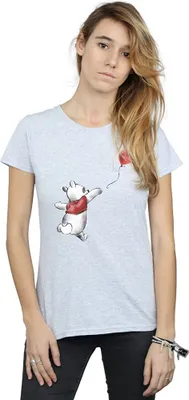 Image de Winnie l'ourson - T-shirt pour femme BI1211 (XL) (Gris)