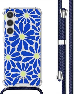 Obrázek produktu pro imoshion Designové pouzdro s páskem Samsung Galaxy S24 Plus – Cobalt Blue Flowers Connect