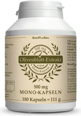 Produktbild von Olivenblatt-Extrakt 500 mg Mono-Kapseln 180 St