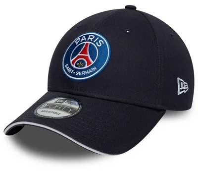 Image de Casquette New Era 9Forty Strapback, modèle CORE, Paris Saint-Germain, couleur bleu marine